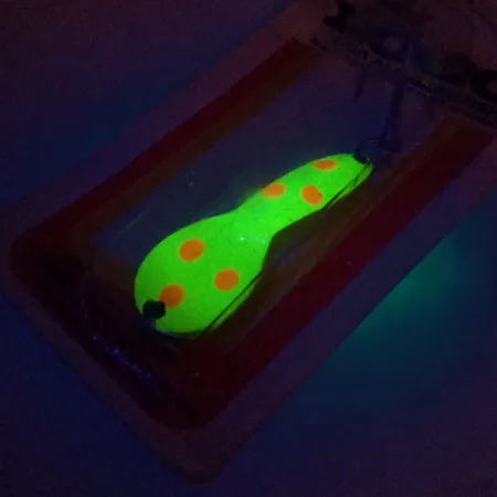 Luhr Jensen Loco 2 UV Blinker, Gelb/Rot/Nickel, 7g, UV-reaktiv, #10000