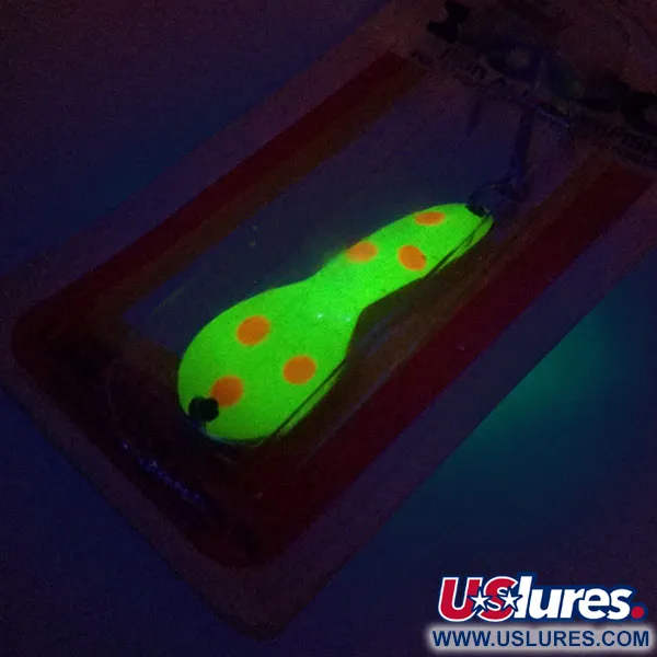 Luhr Jensen Loco 2 UV Blinker, Gelb/Rot/Nickel, 7g, UV-reaktiv, #10000