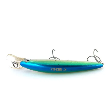 Yo-Zuri Tx-minnow Jr Sinkender Wobbler, Blau/Grün/Chrom, 10g, #10960