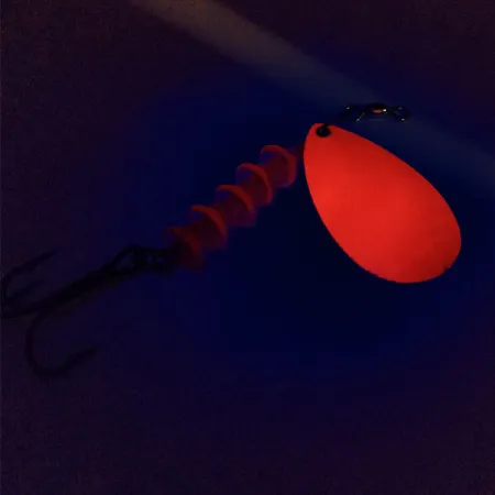 Luhr Jensen TEE Spoon 5 UV Blinker, Nickel / Orange, 12g, UV, #10011