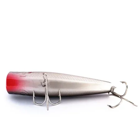 Bass Pro Shops XTS Popper, Anthrazit-Silber, 10,5g, Rassel, #10016