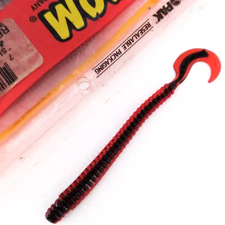 Zoom Super Salt Plus Gummiköder, Red / Black, 18 Stk., #10068