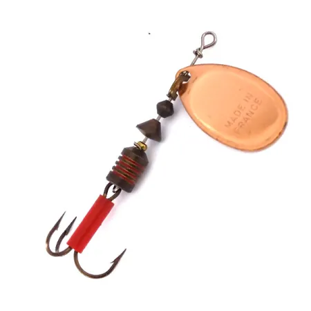 Mepps Aglia 2 Spinner, Kupfer, 4.5g, roter Hakenschlauch, #10082