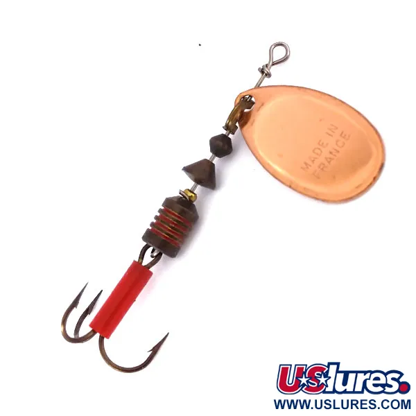 Mepps Aglia 2 Spinner, Kupfer, 4.5g, roter Hakenschlauch, #10082