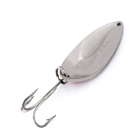 Dardevle Devle Dog Blinker, Nickel / Rot, 18g, Retro-Design, #10104