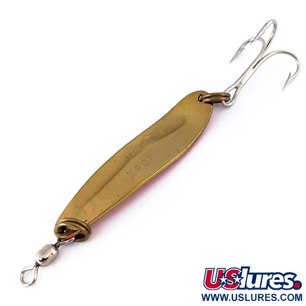 Luhr Jensen Krocodile Die #4 UV Blinker, Messing/Orange, 14g, #10111