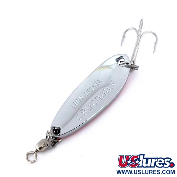 Luhr Jensen Krocodile Blinker, Nickel / Orange, 9g, Weitwurf, #10125