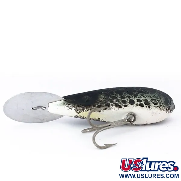 Burke Little Big Dig Crankbait, Schwarz-Weiß, 7g, Vintage, #10129