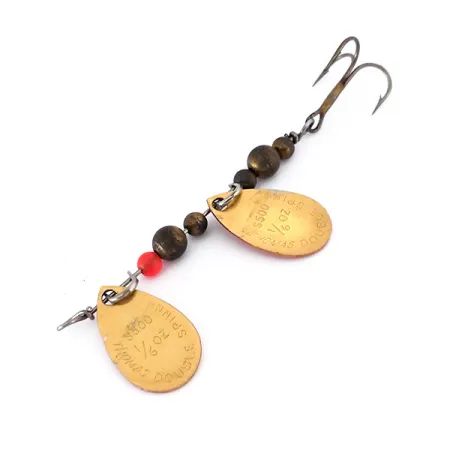 Thomas Double Spinn Doppelblatt-Spinner, Gold / Rot, 5g, USA, #10133