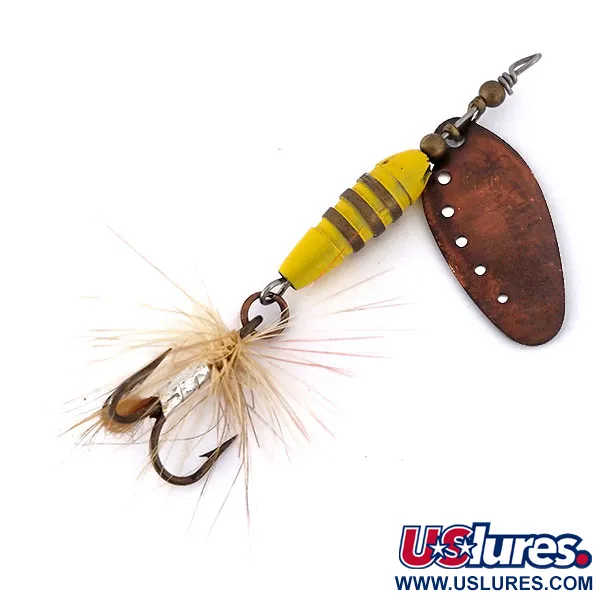 Myran Tony Spinner, Messing/Gelb, 7g, Lochblatt, #10144