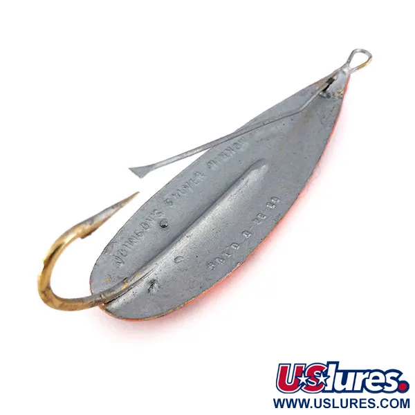 Johnson Silver Minnow UV Blinker, Orange Black Tiger, 17g, #10161