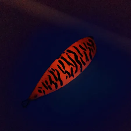 Johnson Silver Minnow UV Blinker, Orange Black Tiger, 17g, #10161