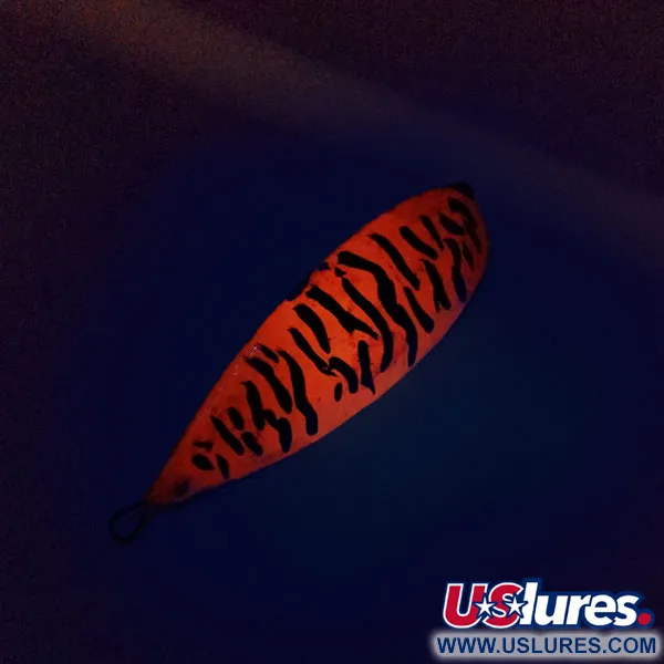 Johnson Silver Minnow UV Blinker, Orange Black Tiger, 17g, #10161