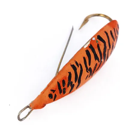 Johnson Silver Minnow UV Blinker, Orange Black Tiger, 17g, #10161