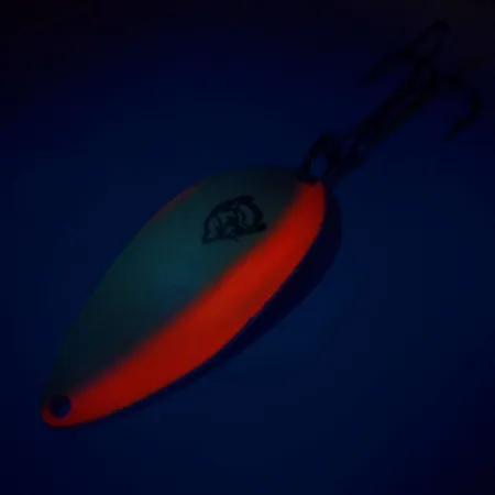 Eppinger Dardevle Devle Dog Blinker, Weiß/Orange/Nickel, 18g, #10166