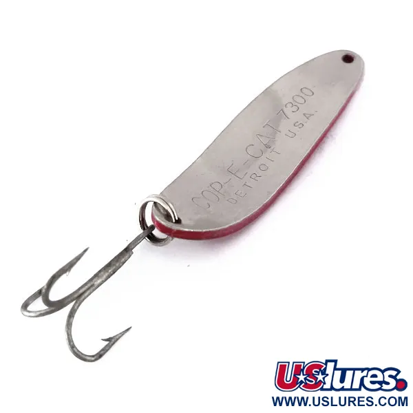 Dardevle Cop-E-Cat 7400 Blinker, Rot/Weiß/Nickel, 14g, Vintage, #10167