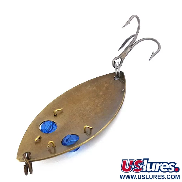 Gibbs One Eye Wiggler Blinker, Bronze/Blau, 35g, Facettenperlen, #10169