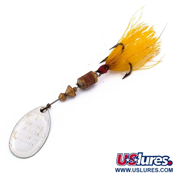 Mepps Aglia 2 dressed Spinner, Grün Metallic, 4,7g, Drilling, #10197