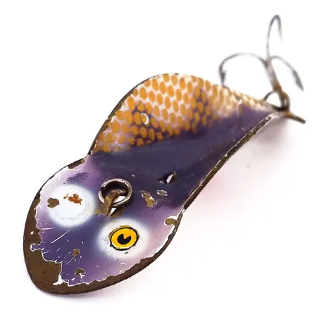 Buck Perry Spoonplug Köder, Braun/Gold/Rot, 10g, Vintage, #10200