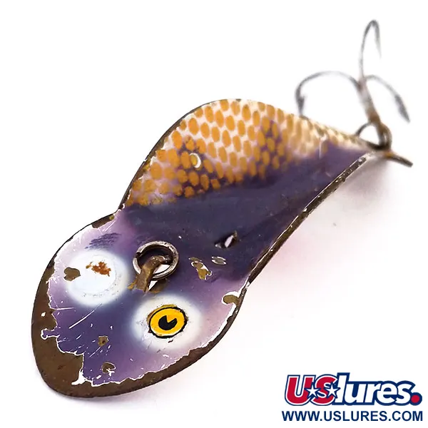 Buck Perry Spoonplug Köder, Braun/Gold/Rot, 10g, Vintage, #10200