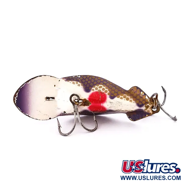 Buck Perry Spoonplug Köder, Braun/Gold/Rot, 10g, Vintage, #10200