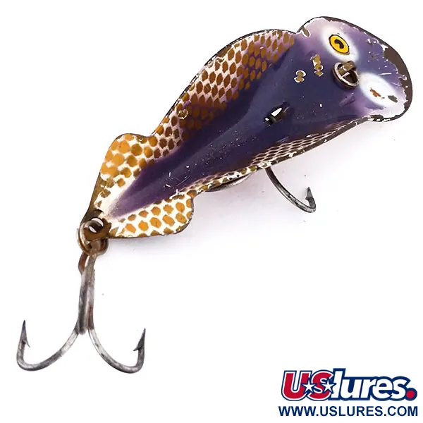 Buck Perry Spoonplug Köder, Braun/Gold/Rot, 10g, Vintage, #10200