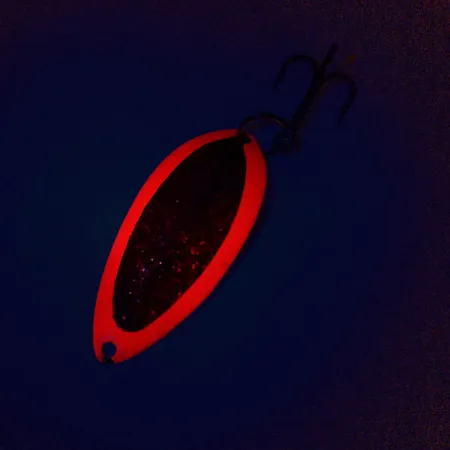 Dardevle Devle Dog 5400 Blinker, Fluo-Rot/Nickel, 14g, Glow, #10211