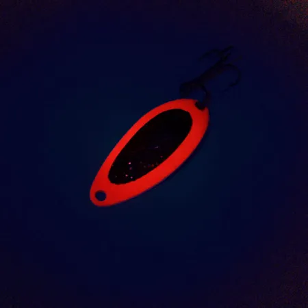 Eppinger Dardevle Devle Dog 5200 UV Blinker, Fluorescent Red, 7g, #10212