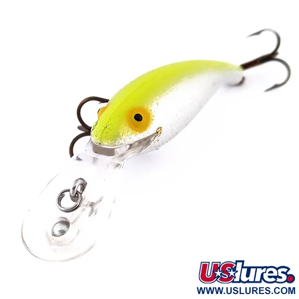 Cotton Cordell Wally Diver Wobbler, Silber/Chartreuse, 7g, Glow, #10217