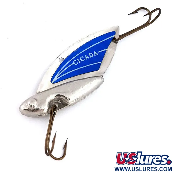 Reef Runner Cicada Blade Bait, Nickel/Blau, 11g, US-Made, #10244