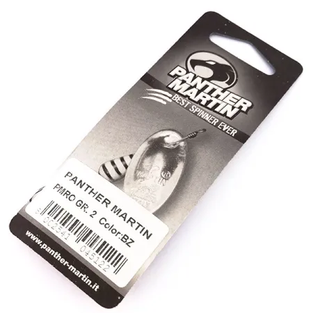 Panther Martin 2 Spinner, Schwarz / Gold, 2.5g, In-line Blatt, #10248