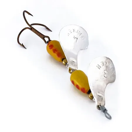 Panther Martin Minken Tandem Spinner, Nickel/Gelb/Rot, 14g, #10868