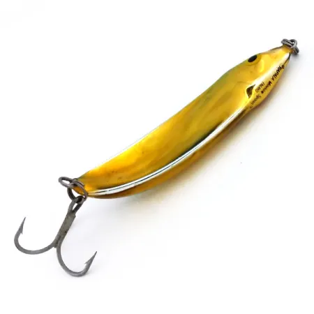 Rapala Minnow Spoon Blinker, Gold/Grün, 15g, Schuppenmuster, #10269