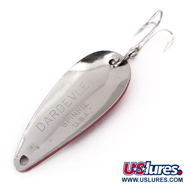 Eppinger Dardevle Spinnie Blinker, Rot/Weiß/Nickel, 9g, #10302