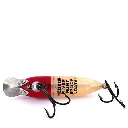 Heddon Floating River Runt Spook Wobbler, Rot / Weiß, 12g, #10313