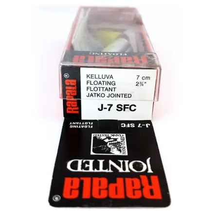 Rapala Jointed J-7 Wobbler, SFC, 4g, Hand-Tuned, #10317