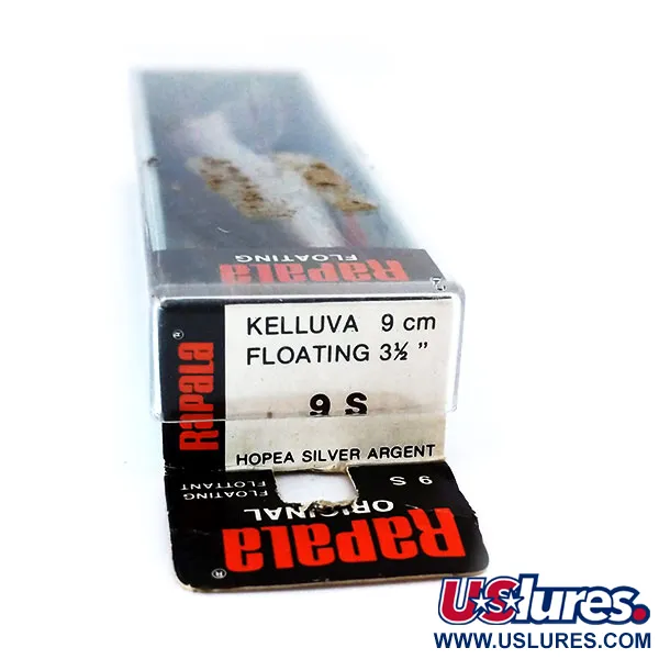 Rapala Original Floater F9 Wobbler, S (Silver), 4g, Balsaholz, #10319