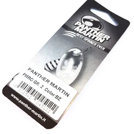 Panther Martin 2 Spinner, Schwarz, 2,5g, In-Line Design, #10322