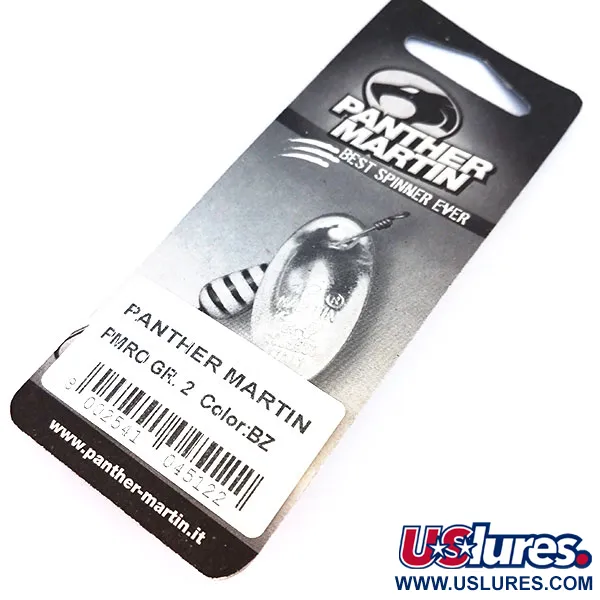 Panther Martin 2 Spinner, Schwarz/Rot/Gold, 2,5g, In-Line-Blatt, #10327