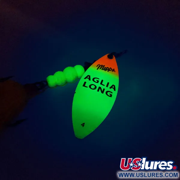 Mepps Aglia Long 4 Dressed Spinner, Fluo, 17g, Bucktail, #10380