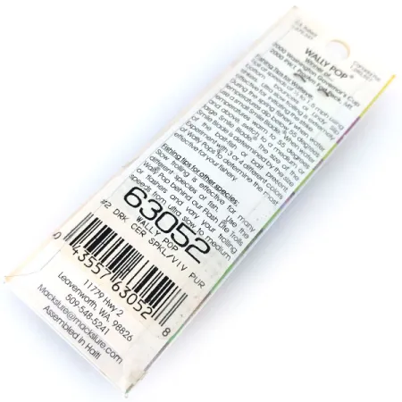 Mack's Lure Wally Pop Schleppsystem, Lila / Gelb, 2g, Smile Blade, #10382