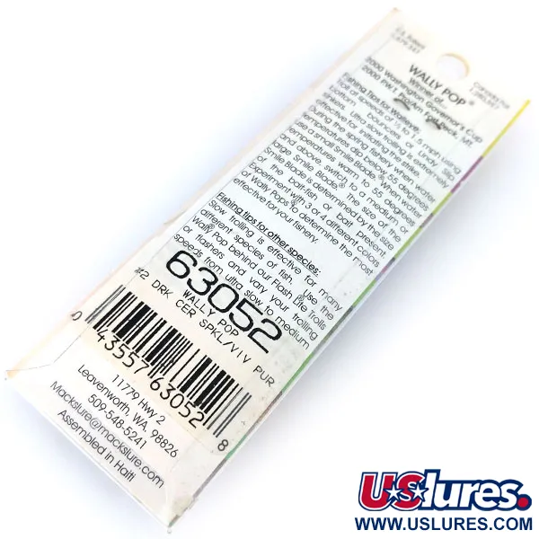 Mack's Lure Wally Pop Schleppsystem, Lila / Gelb, 2g, Smile Blade, #10382