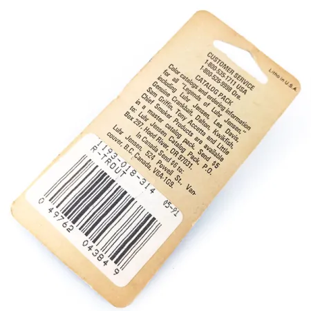 Luhr Jensen Hus-lure Löffelblinker, Forelle/Nickel, 4g, #10383