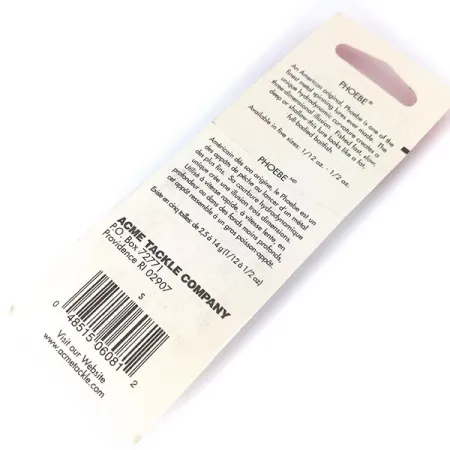 Acme Phoebe Blinker, Nickel, 3,5g, Hydrodynamische Form, #10384