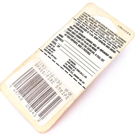 Luhr Jensen Mister J Blinker, Messing/Rot, 2.5g, Fire Stripe, #10387