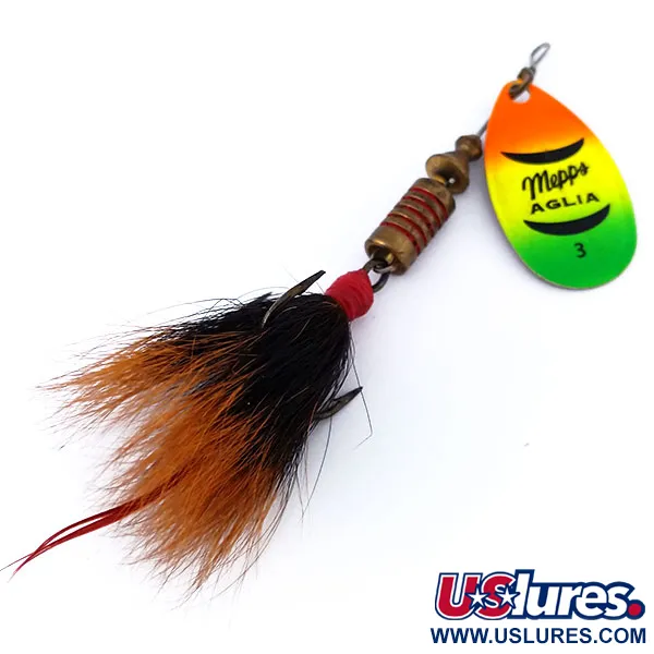 Mepps Aglia 3 dressed (squirrel tail) Fluo UV