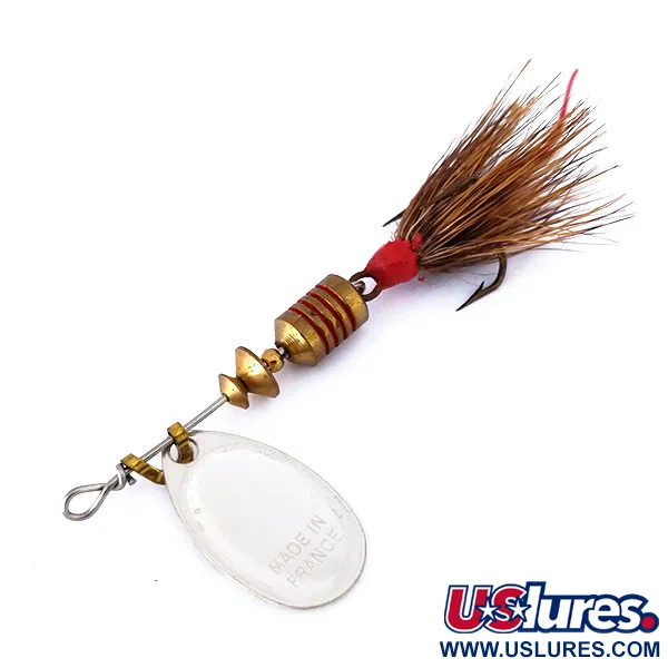 Mepps Aglia 1 Dressed Spinner, Schwarz / Weiß, 3.5g, Haardrilling, #10433