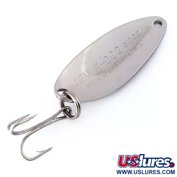 Eppinger Dardevle Devle Dog 5200 Blinker, Nickel, 7g, Detroit, #10446