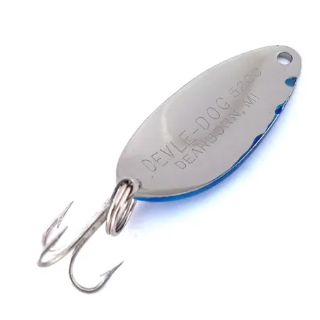 Dardevle Devle Dog 5200 Blinker, Nickel / Blau, 7g, #10447