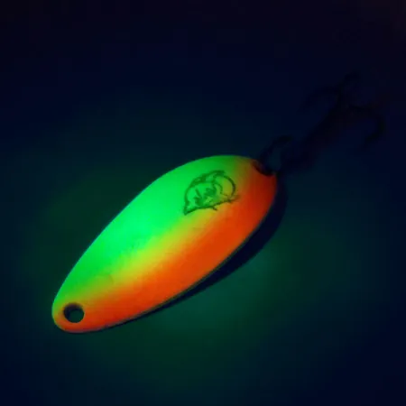 Dardevle Devle Dog 5200 UV Blinker, Gelb/Orange/Nickel, 7g, UV, #10450